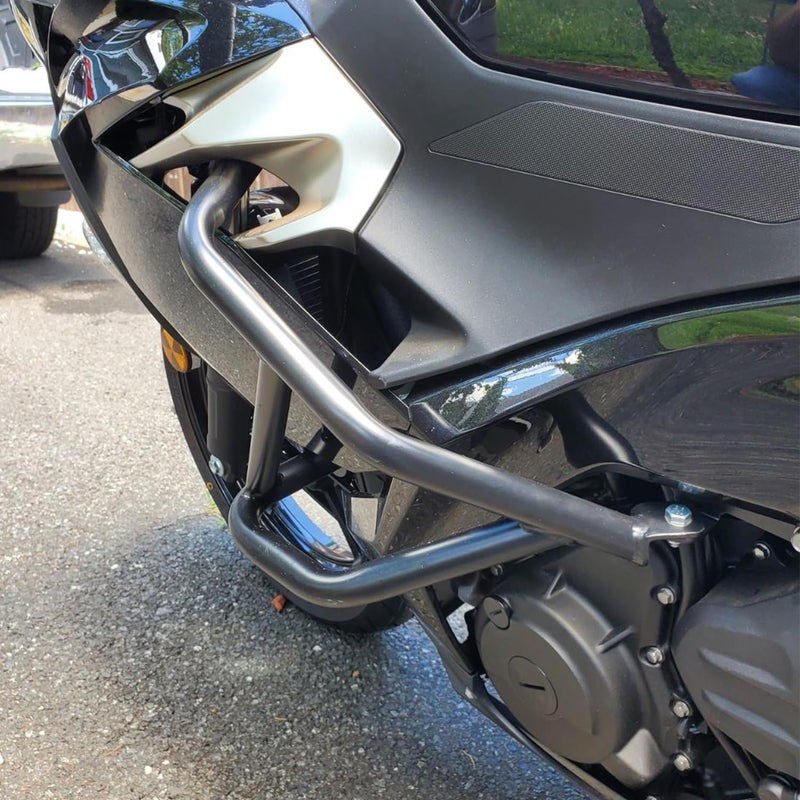 Lorababer Motorcycle Engine Guard Highway Crash Bar Fit for Ninja 500 2024-2026 Ninja400 2018-2026 Ninja250 2018-2021 Stunt Cage Bumper Frame Falling Protector - Image 1